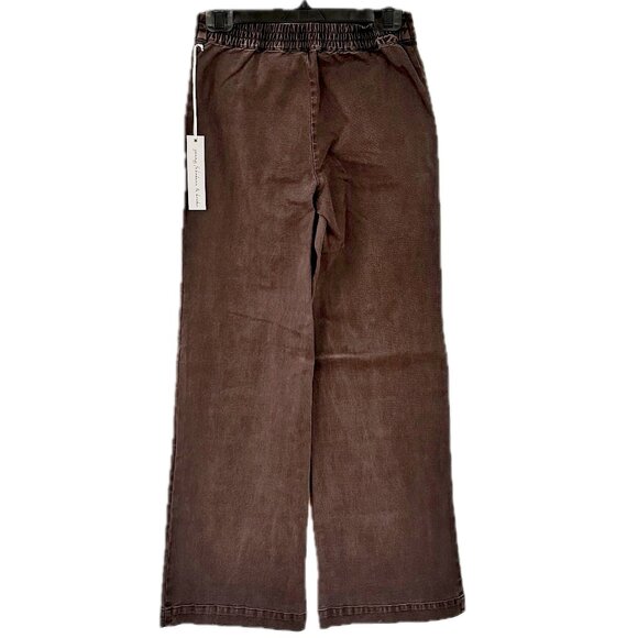 SOLD Young Fabulous & Broke Marlie Crop Pants Brown Wash Relaxed Fit NWT - Picture 5 of 7